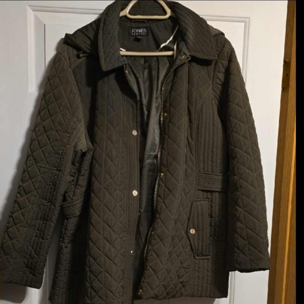 Jones New York Women's Dark Green Utility Jacket